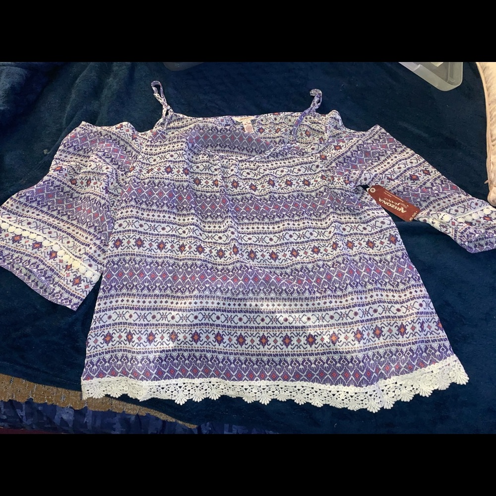 Purple Aztec Top
